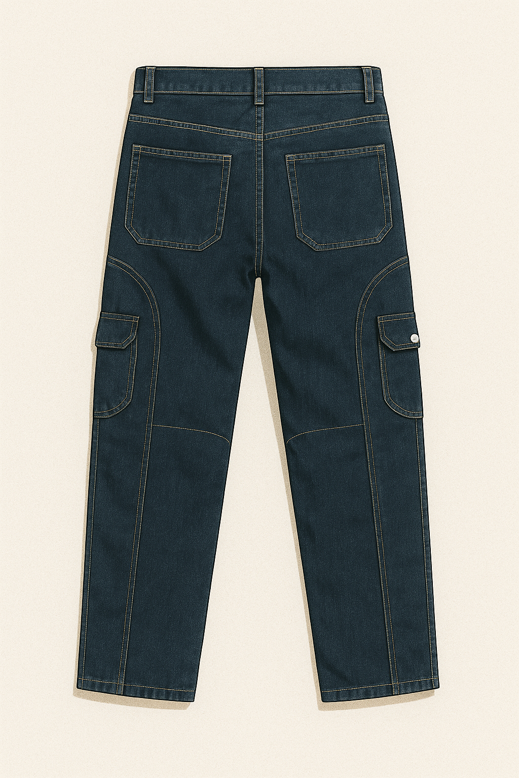 Indigo blue 6 pocket jeans for men