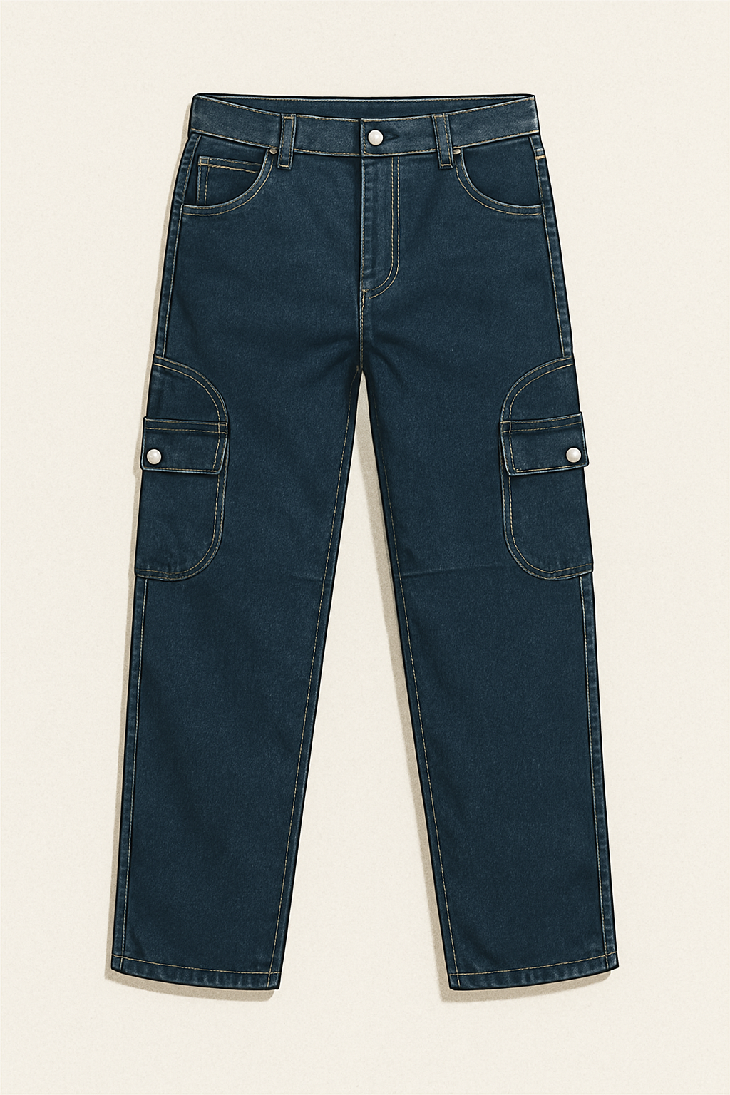 Indigo blue 6 pocket jeans for men
