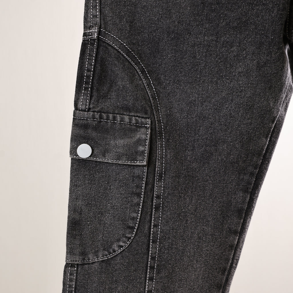 Charcoal 6 Pocket Jeans for Men