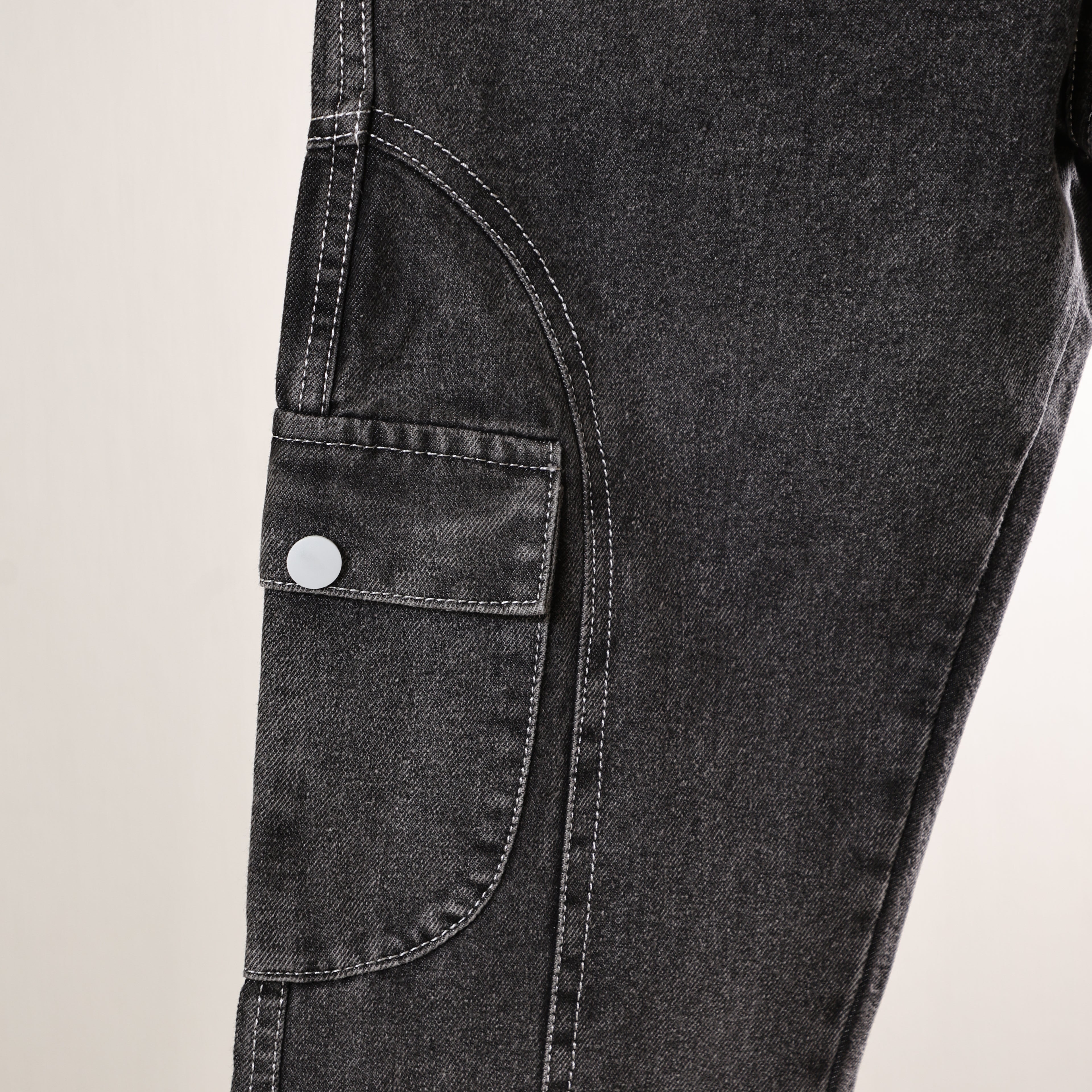 Charcoal 6 Pocket Jeans for Men