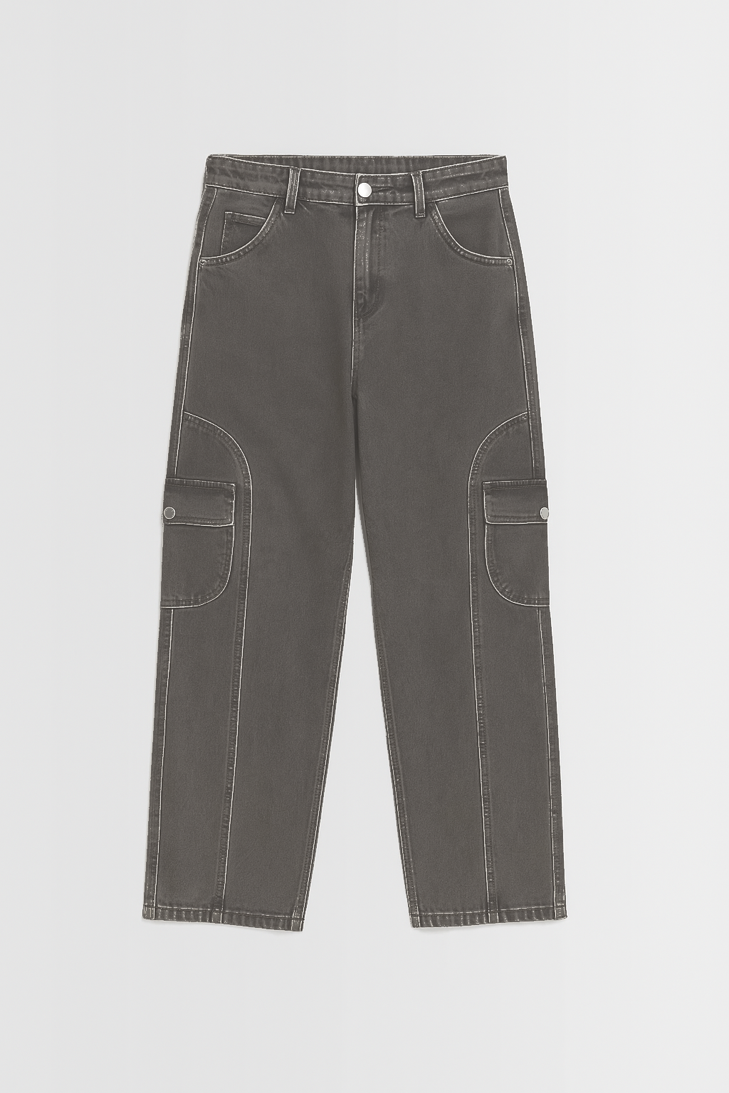 Charcoal 6 Pocket Jeans for Men
